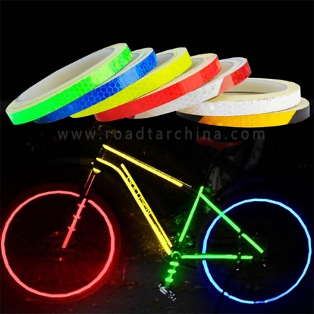 1 cm de ancho impermeable micro láminas prismáticas cinta reflectante a rayas para bicicleta 