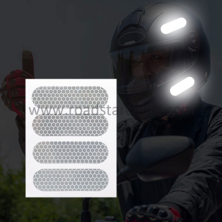 4 retro waterproof reflective bike stickers for motorbike Helmet,Bicycle 