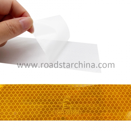ECE 104R Waterproof Aluminized High Intensity Prismatic type III Reflective tape sticker for Vehicle Truck Car Trailer Safety 
